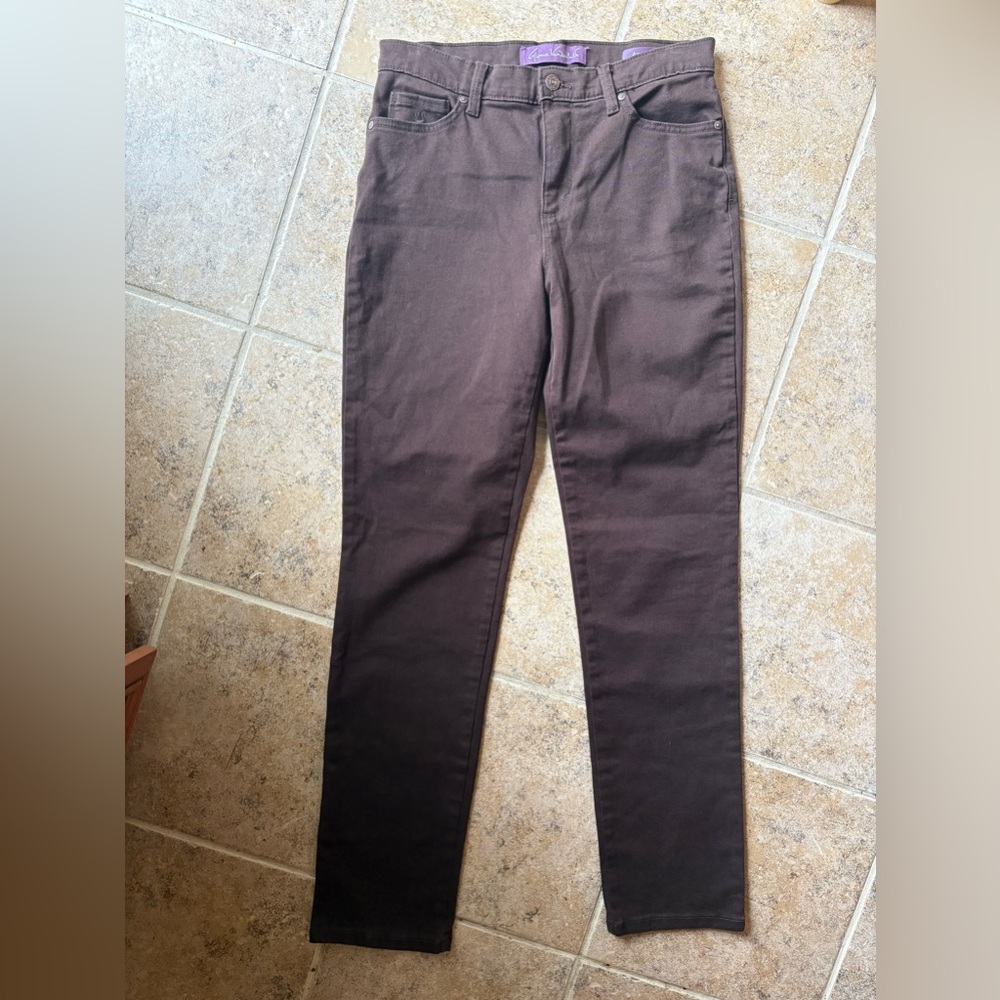 Gloria Vanderbilt Brown (AMANDA) Cropped Jeans, Size: 6